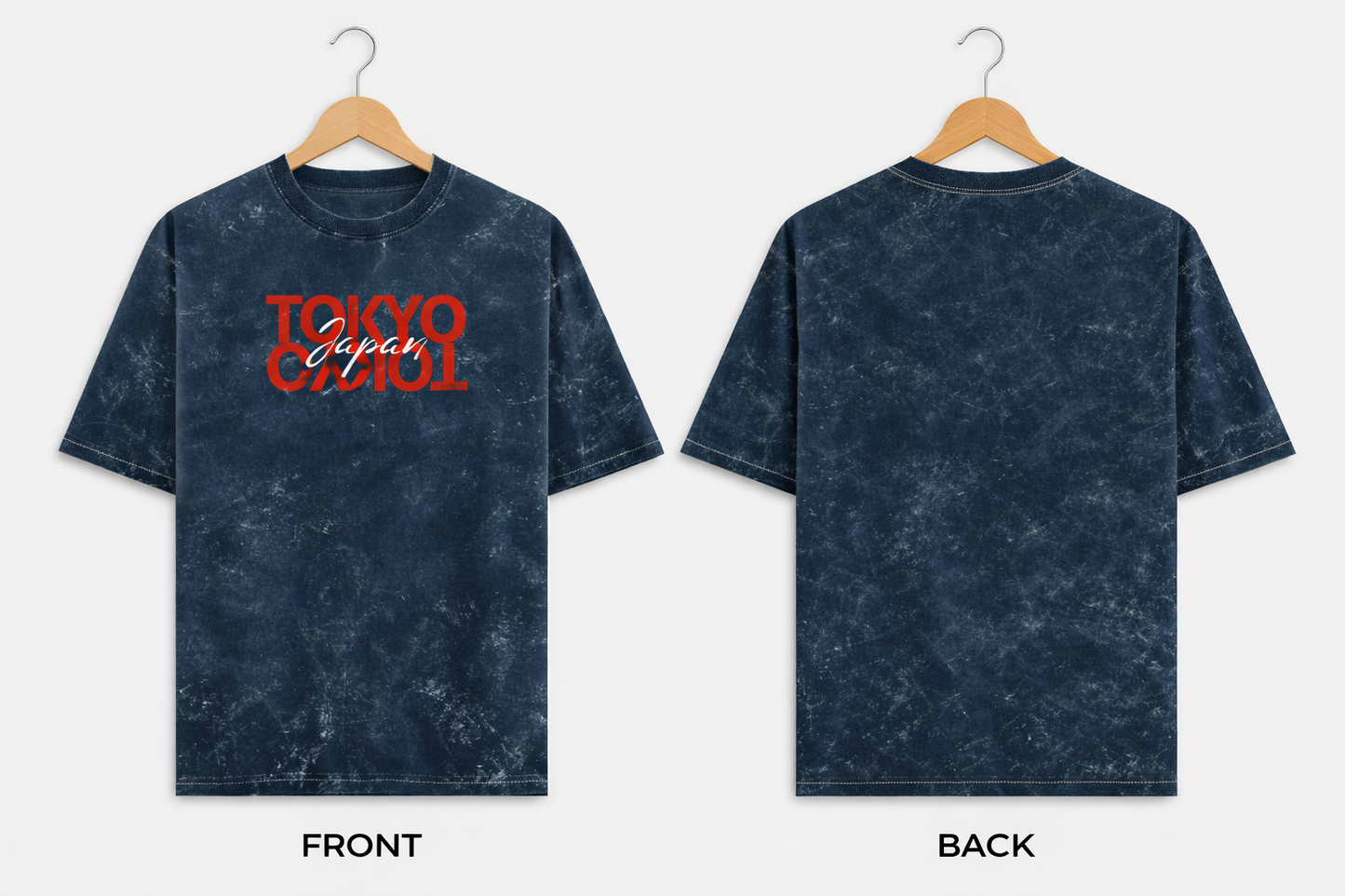Tokyo - Unisex Acid Washed Oversized Tee