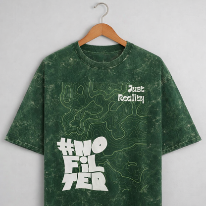 Reality: Unisex Acid Washed Oversized Tee