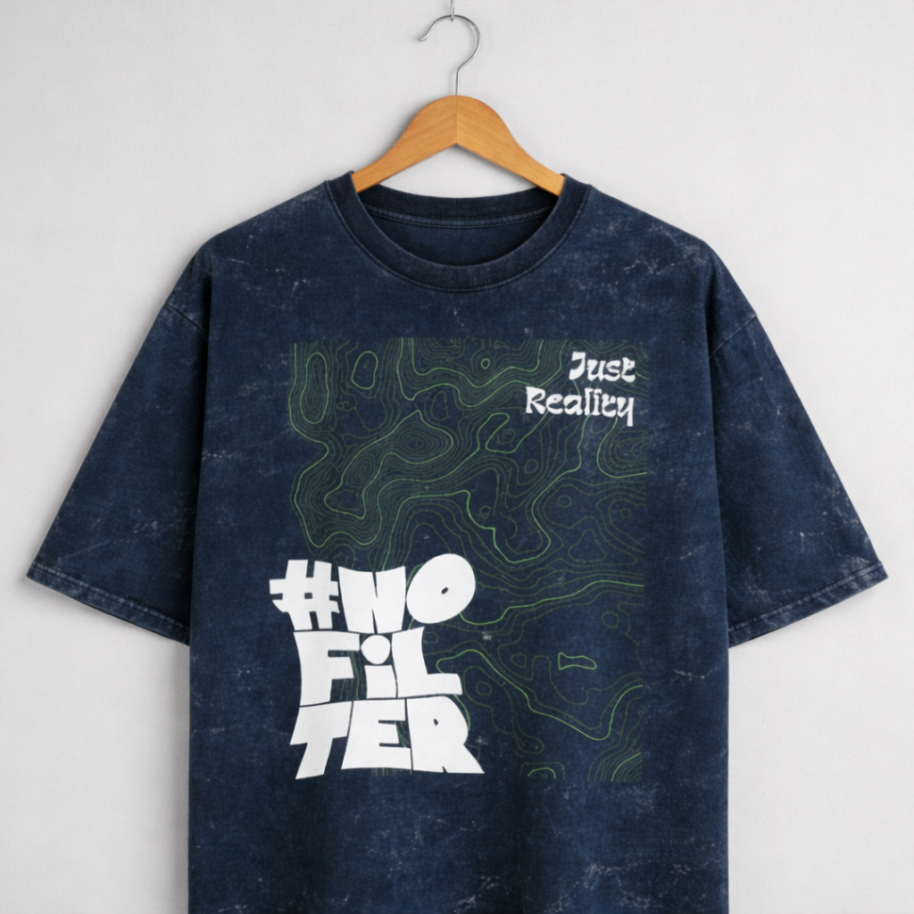 Reality: Unisex Acid Washed Oversized Tee