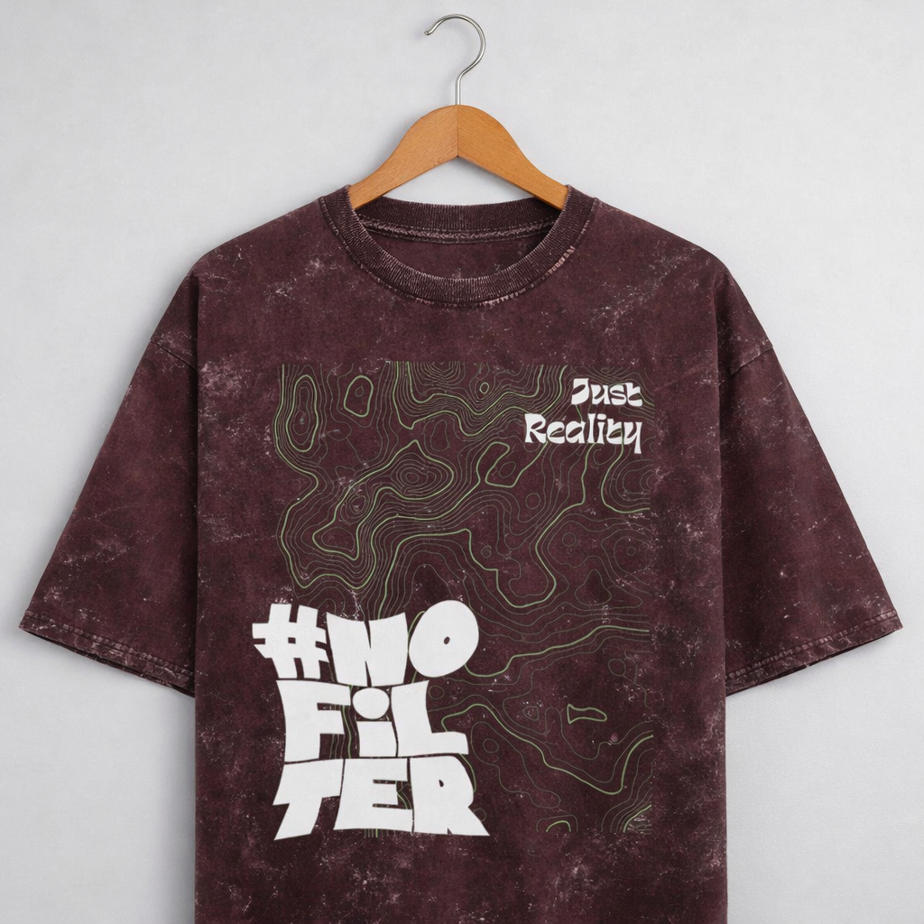 Reality: Unisex Acid Washed Oversized Tee