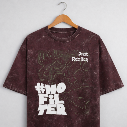 Reality: Unisex Acid Washed Oversized Tee