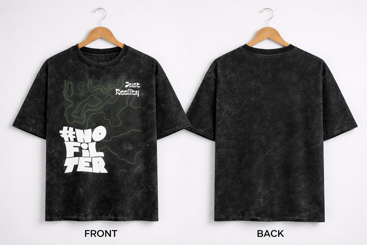 Reality: Unisex Acid Washed Oversized Tee