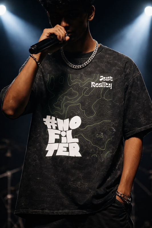 Reality: Unisex Acid Washed Oversized Tee