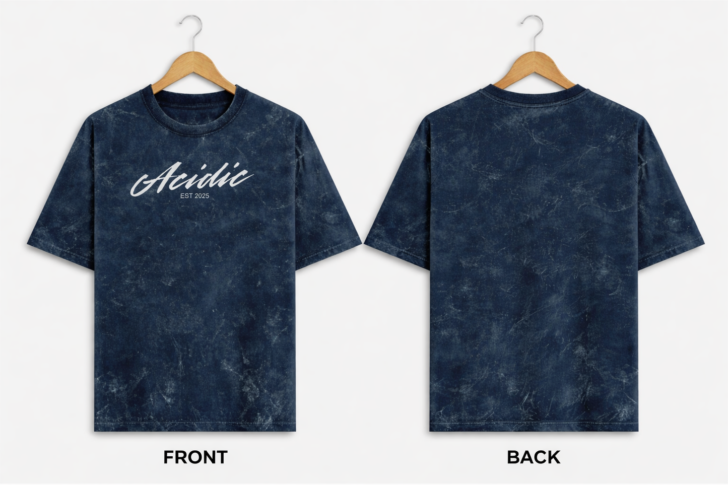Acidic - Unisex Acid Washed Oversized Tee