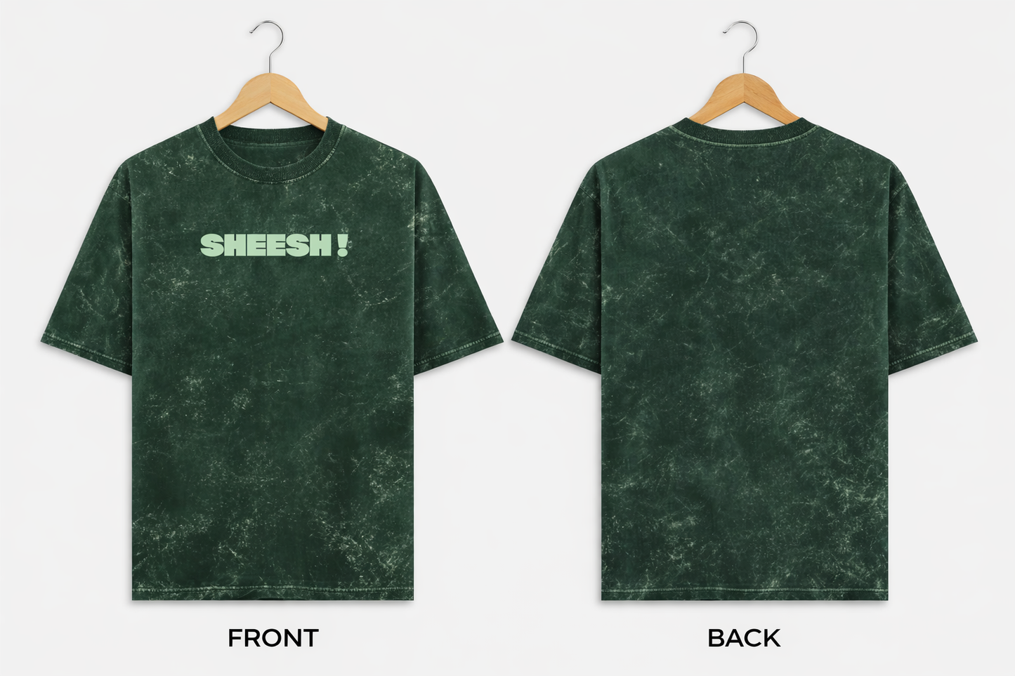 Sheesh! - Unisex Acid Washed Oversized Tee