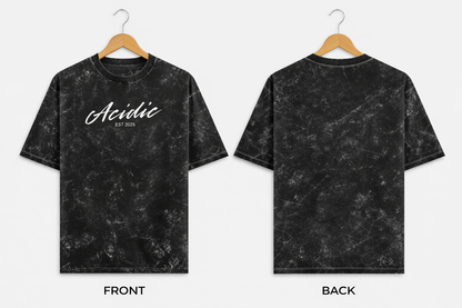 Acidic - Unisex Acid Washed Oversized Tee